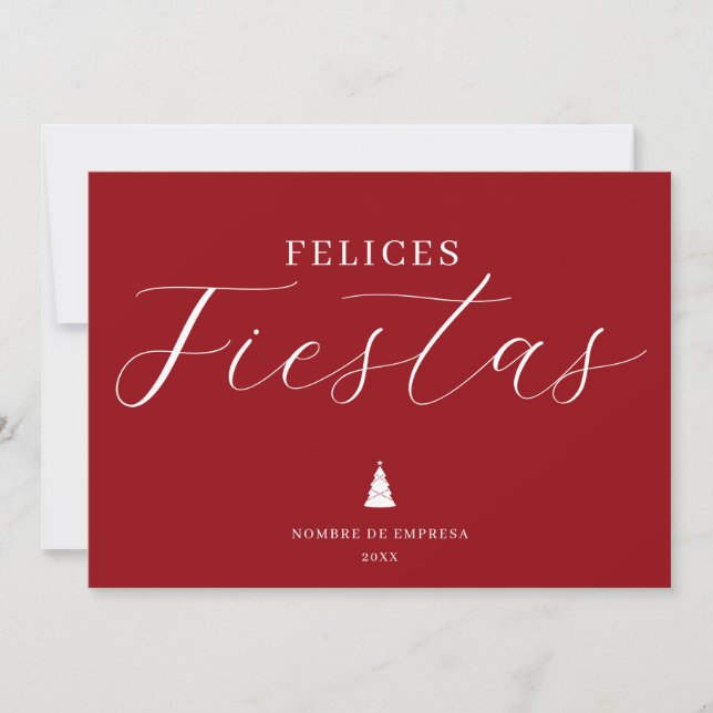 Felicas Fiestas Business Helgdag Card Julkort (Framsida)