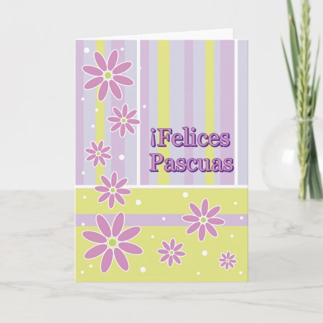 Felicas Pascuas (spanska hälsningskortet Påsk) Helgkort (Framsida)