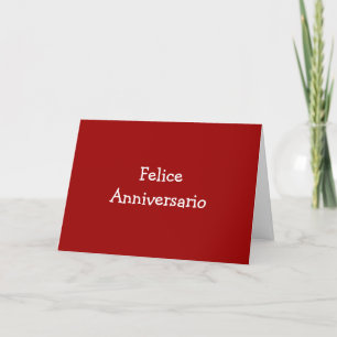 FELICE ANIVERSARIO-ANNIVERSARY KORT