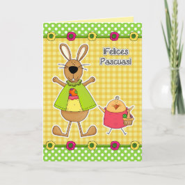 Felices Pascuas Påsk Card på spanska Helgkort