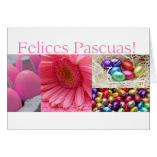 Felices Pascuas spanska Glad påsk Hälsningskort