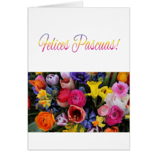 Felices Pascuas spanska Glad påsk Hälsningskort