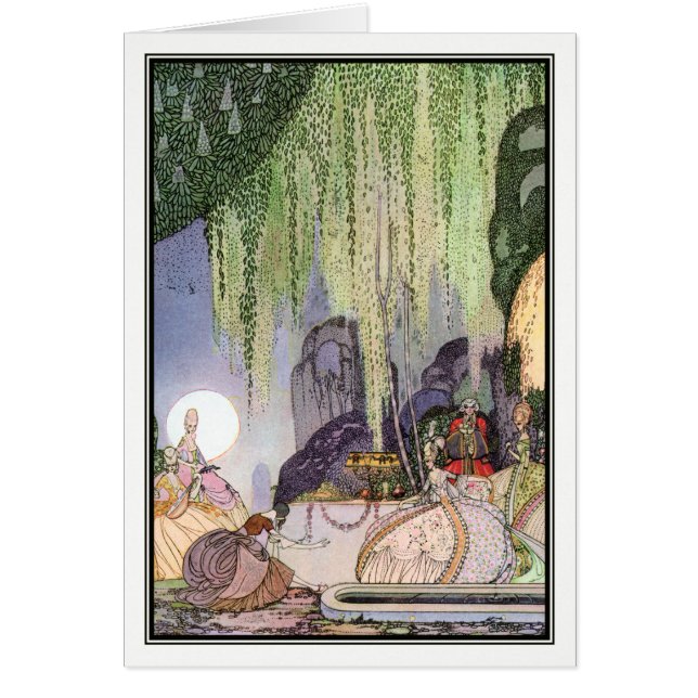 Felicia, Art nouveau av Kay Nielsen Hälsningskort (Framsidan)