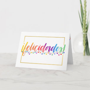 Felicidades studentenkort kort