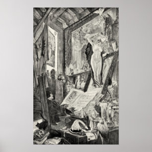 Felicien Rops - förhäxa Poster