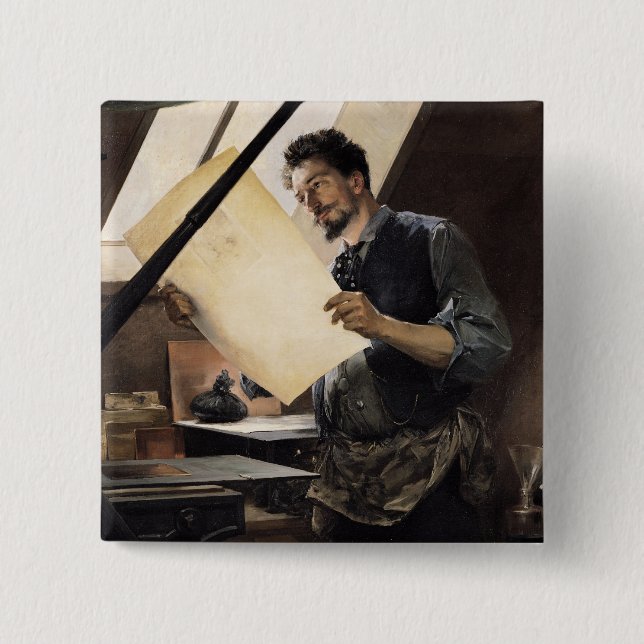 Felicien Rops i hans studio Knapp (Framsida)