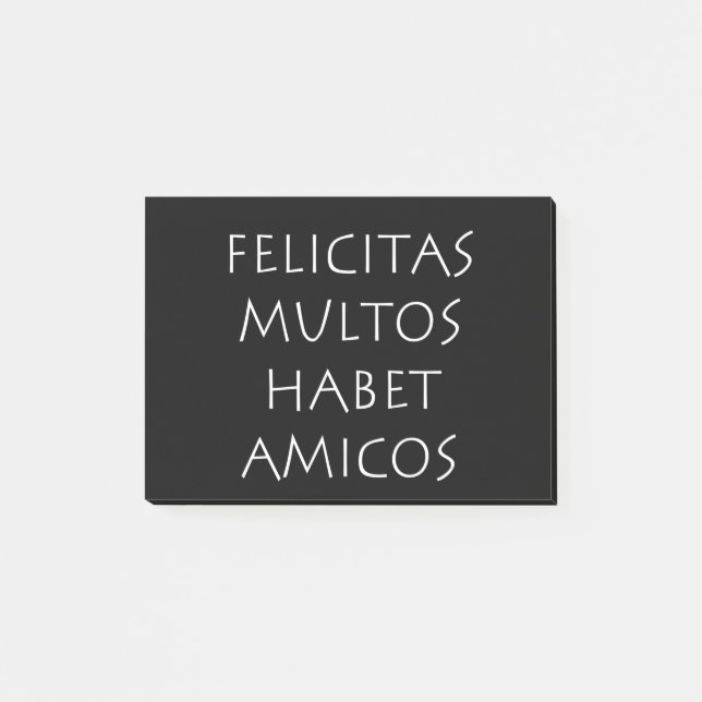 Felicitas multos habet amicos post-it block (Framsida)