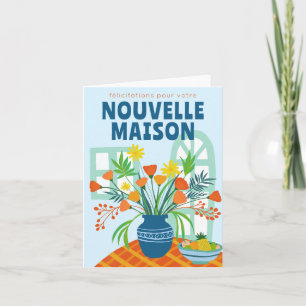 Félicitations NEW HOME Gratulerarare Nouvelle Mais Kort