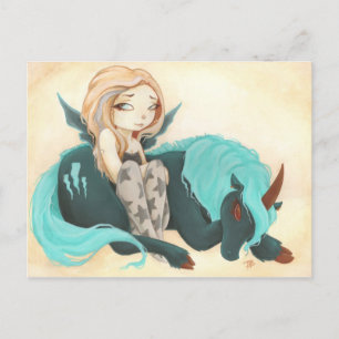 FELIK blixt för GOTH-unicornstorm Vykort