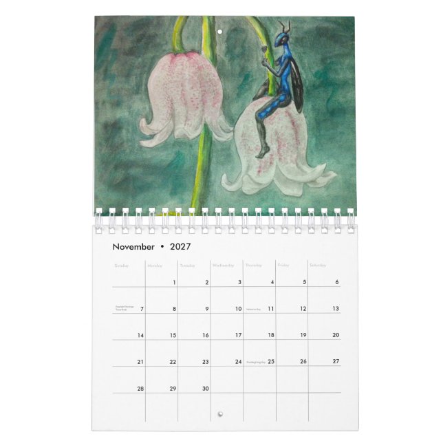 Felik blommakalender kalender (Nov 2027)