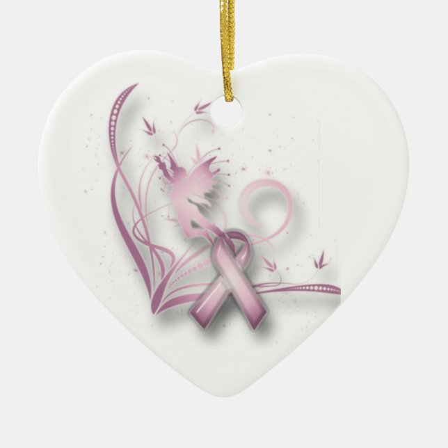 Felik bröstcancerprydnad julgransprydnad keramik (Framsidan)