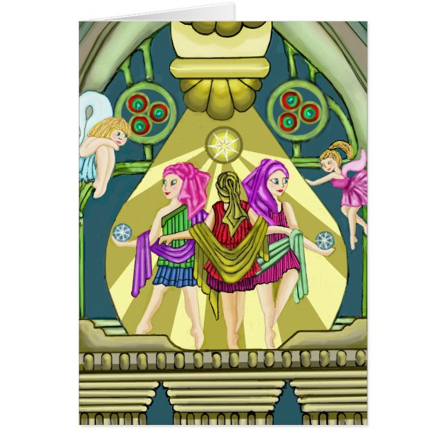 Felik gracerna av Mythology Hälsningskort (Framsidan)