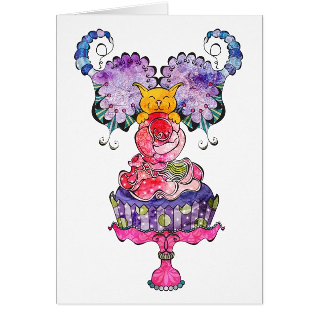 Felik kattunge 2 hälsningskort (Framsidan)