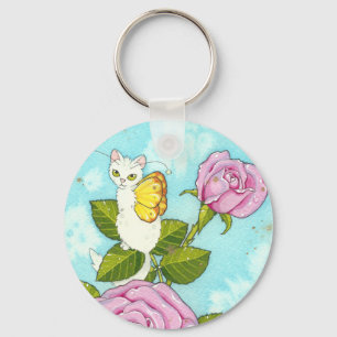 Felik keychaing för rosa kattunge nyckelring