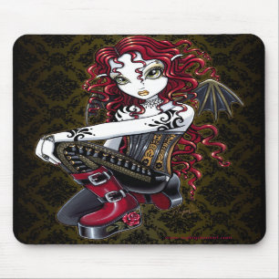 Felik konst Mousepad "Terri" för gotisk röd Musmatta