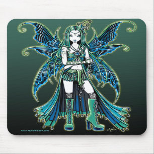 Felik konst Mousepad "Zoe" för grön Celetial Musmatta