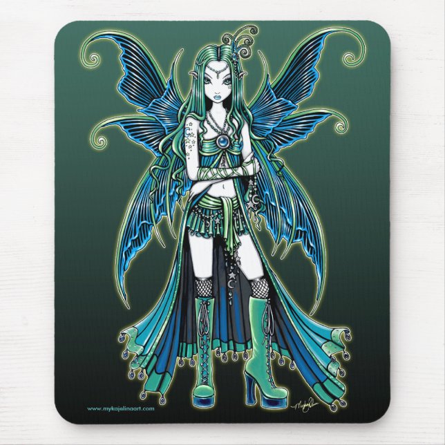 Felik konst Mousepad "Zoe" för grön Celetial Musmatta (Framsidan)