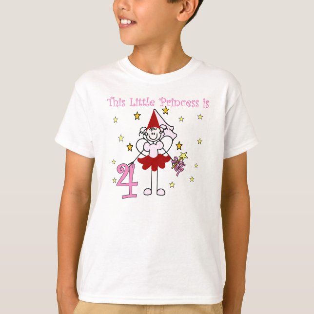 Felik Princess4e födelsedagen T-shirt (Framsida)
