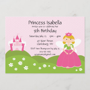 Felik Princess Födelsedag Inbjudningar