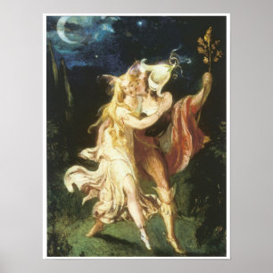 Felika älskare, C. 1840 Poster