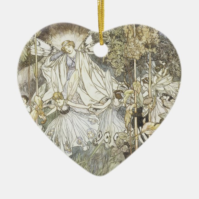 Felika Midsummernatts dröm 1907 Julgransprydnad Keramik (Framsidan)