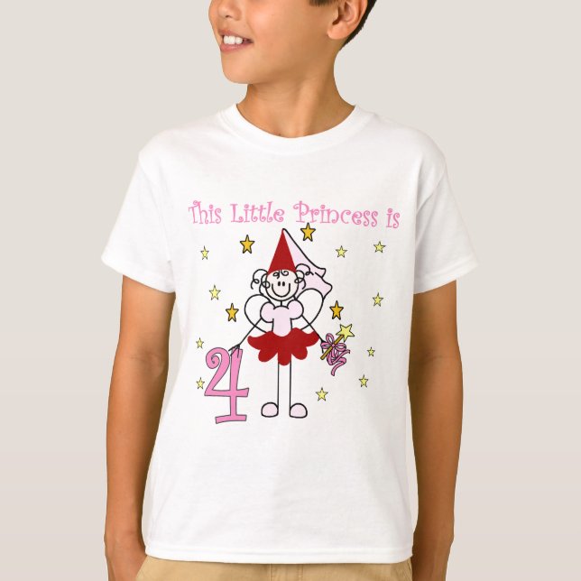 Felika Princess4e födelsedagenTshirts och gåvor Tee (Framsida)