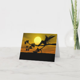 felika Siluetts noterar kortet Kort