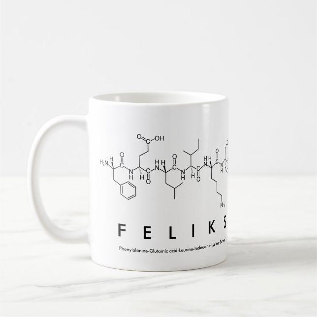 Felikpeptide namn mugg (Vänster)