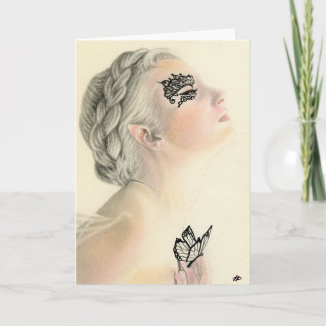 Felikt fjärilshälsningkort kort (Framsida)