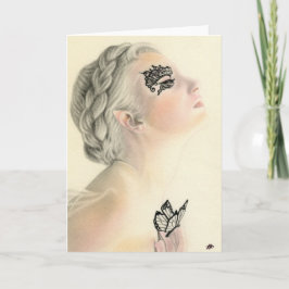 Felikt fjärilshälsningkort kort