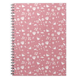 Felikt trä anteckningsbok med spiral