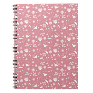 Felikt trä anteckningsbok med spiral