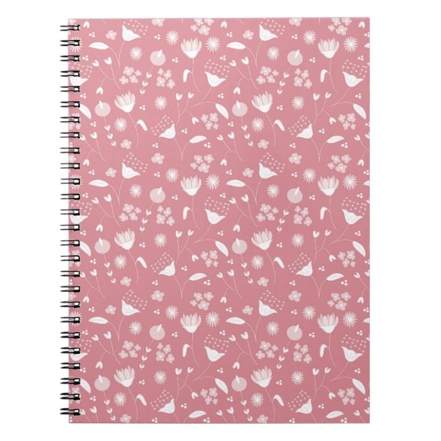 Felikt trä anteckningsbok med spiral (Framsidan)