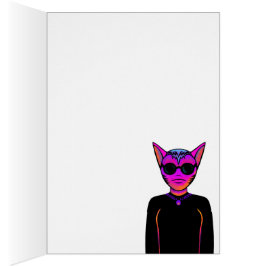 Feline Character Hälsningskort