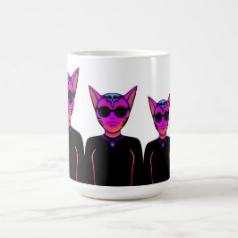Feline character magisk mugg