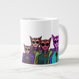 Feline Creatures Design Pickleball Paddle Jumbo Mugg