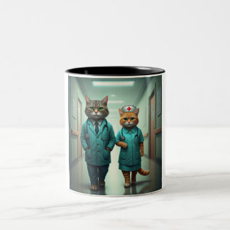 Feline First Responders Two-Tone Mug Två-Tonad Mugg