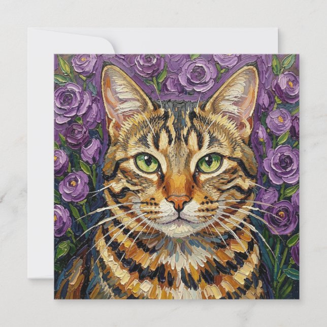 Feline & Floral | Cute Artistic Cat  (Framsida)