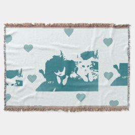 Feline Friends. Adorable Kitten Duo. Filt