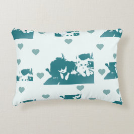 Feline Friends. Adorable Kitten Duo. Prydnadskudde