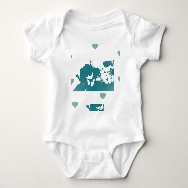 Feline Friends. Adorable Kitten Duo. T Shirt (Framsida)