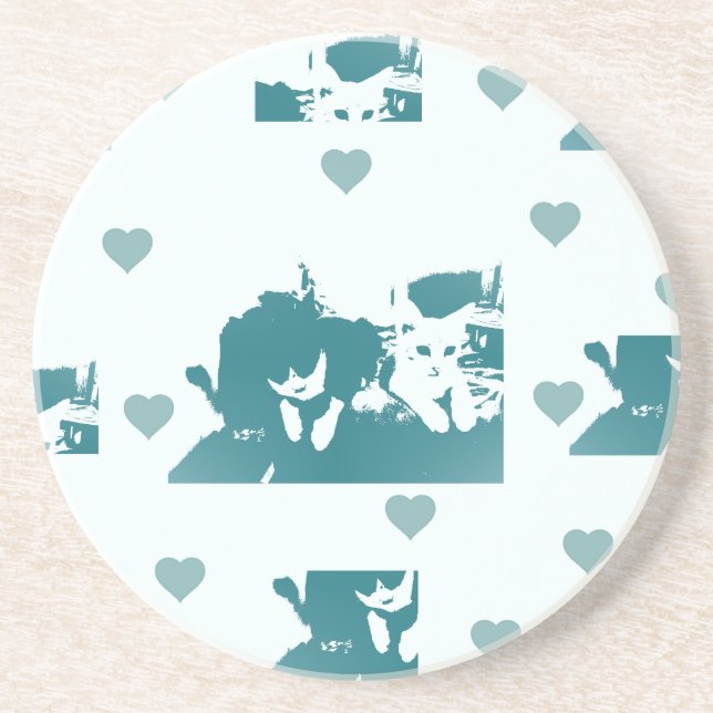 Feline Friends. Adorable Kitten Duo. Underlägg (Framsidan)