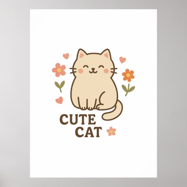 Feline in Bloom Poster (Framsidan)