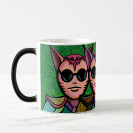 Feline trio magisk mugg