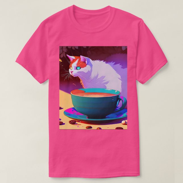 FelineFueled Art 21 T Shirt (Design framsida)