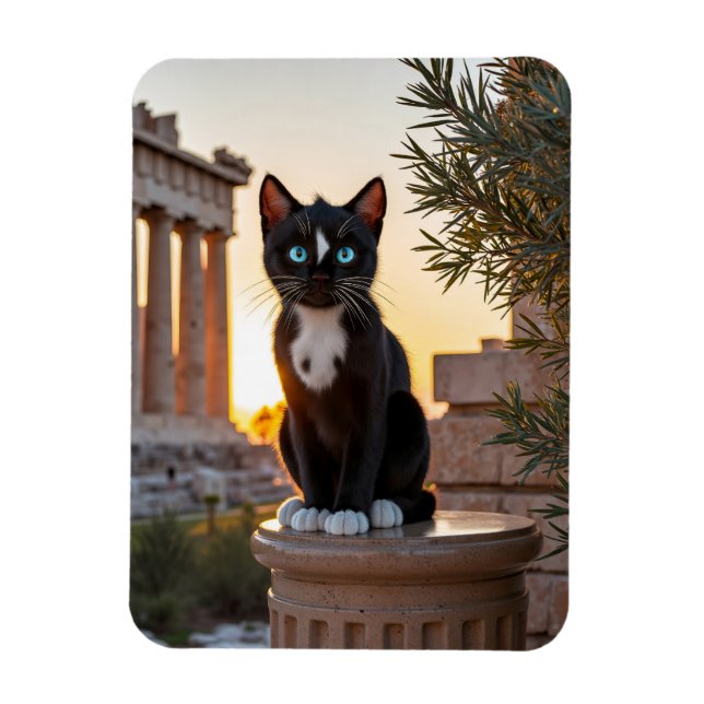 Felini besöker Parthenon: En grekisk Odyssey Magnet (Vertikal)