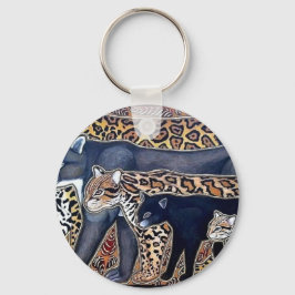Felinos de Costa Rica - Stora katter Nyckelring