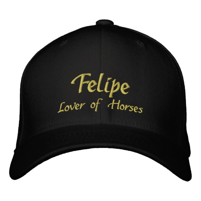 Felipe Namn Cap / Hat Broderad Keps (Framsida)