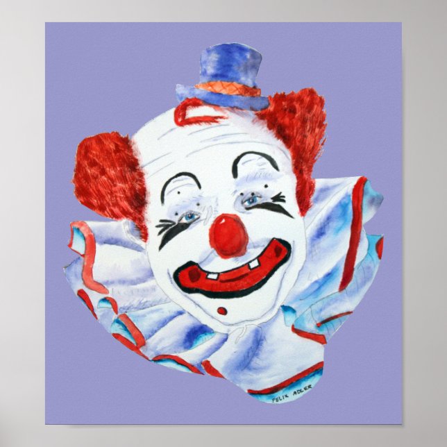 Felix Adler Clown Print Poster (Framsidan)
