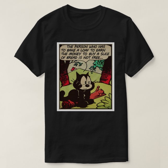 Felix, Anarchist Art Print T Shirt (Design framsida)